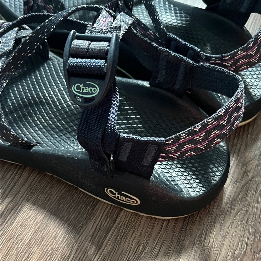 Chaco Women's Sandals in Navy Blue and Purple - Picture 2 of 6